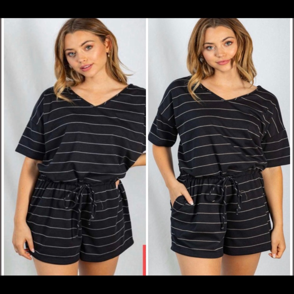 Take Me Away Romper with Pockets